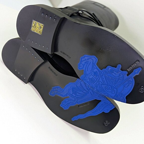 Burberry Women's Saddle Low Harness Strap Boots Black Size 39 MSRP $1,890 - Picture 11 of 14